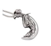 SDFXCDR personalised necklace，European and American Popular Personalized Vintage Moon Flying Dragon Men's Pendant Necklaces Chain gift