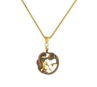 SDFXCDR personalised necklace，European and American Retro Egyptian Mythology Snake Woman Medusa Pendant Dominant Men's Necklace gift