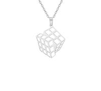SDFXCDR personalised necklace，Funny Magic Cube Necklace For Women Men Fashion Charm Geometry Pendant Chain Game Party Jewelry Gifts