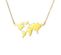 SDFXCDR personalised necklace，Globe World Map Outline Pendant Necklace for Women Earth Day Worldwide Outdoor Traveler Jewelry Gifts