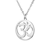 SDFXCDR personalised necklace，Hindu Om Shiva Symbol Necklace OM Yoga Symbol Pendant Chain Vintage Amulet Jewelry Gift