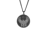SDFXCDR personalised necklace,Horus The Elder God Egyptian Goddess Pendant Necklace Magic Wing Kabbalah Amulet Solomon Necklaces Charm Jewelry for Men gift