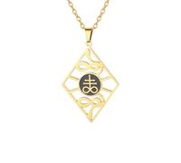 SDFXCDR personalised necklace，Men Leviathan Cross Necklaces Alchemy Satanic Symbol Pendant Necklace Christian Talisman Jewelry Gifts