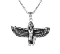 SDFXCDR personalised necklace,Mens Womens Egyptian Goddess Winged ISIS Pendant Necklace Chain Jewelry Items gift