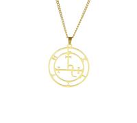 SDFXCDR personalised necklace，Mythical Goddess Sigil of Lilith Necklaces Demon Seal Marbas Pendant Necklace Solomon Amulet Jewelry gift
