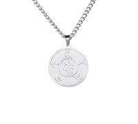 SDFXCDR personalised necklace，OM Symbol Pendant Necklace Sutra of Prajna Paramita Necklaces Yoga Buddhist Meditation Amulet Jewelry gift