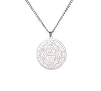 SDFXCDR personalised necklace,Solomon Seal Necklace King Prophet Hexagram Star Pendant Necklaces Religious Protection Amulet Jewelry gift