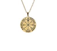 SDFXCDR personalised necklace，Talisman Of Protection Good Luck Wealth Necklace Seal Of Solomon The Sixth Spark Vintage Amulet salomon hombre gift