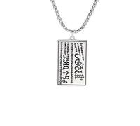 SDFXCDR personalised necklace，Talisman of Wealth Attracting Money Necklace Mystery of The First Seal 6th and 7th Book of Moses Jewelry gift