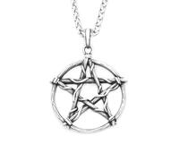 SDFXCDR personalised necklace,Vintage Star of David Pendant For Men Punk Hip Hop Simple Pentagram Necklace Fashion Jewelry Gifts