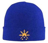 SDFXCDR Warm in Winter Sun and Stars Winter Beanie Hat Warm Knit Hat Ski Caps Chemo Caps for Men Women Daily Wear Camping Knitted Beanie Multicoloured