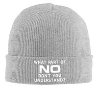 SDFXCDR Warm in Winter What Part of Don't You Understand Beanie Slouchy Knit Cap Warm Winter Hat Black for Men Women Daily Wear Camping
