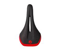 SDG Allure V2 Women’s Bike Saddle - Black/Red | Ergonomic Women’s Cut-Out Bicycle Saddle for MTB, Road & Gravel | Lightweight EVA Comfort Foam + Alloy Rails