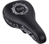 SDG B-Rage Apollo Saddle - Norse Mythology Graphic, CrMo Rails - Flat Forward Ergonomic MTB & Road Bike Seat with Lightweight Synthetic Cover