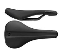 SDG Bel Air 3.0 Lux-Alloy Rail Saddle | Black Microfibre Top/Black Base | 260 x 140 mm | Trail, Enduro & XC MTB Bicycle Seat with Rear Rise & EVA Foam