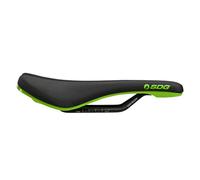 SDG Bel Air 3.0 LUX Alloy Rail Saddle - Black / Green