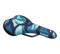 SDG Bel-Air V3 Terra Firma Saddle - Camo Grey | MTB, Trail & Gravel Comfort Saddle with Cut-Out & Lux-Alloy Rails