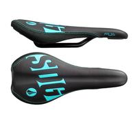 SDG Fly Junior Steel Rail Saddle Black/Cyan