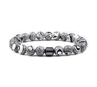 SDGBCXD Anti-Anxiety Bracelets, Reduces Alcohol Cravings,Relieves Anxiety & Withdrawal Stress,Natural Support for Quitting Drinking(Gray white)