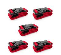 SDGBCXD fasten， 5/10PCS PPortable Cargo Tie Down Luggage Belt Strap Quick Release Buckle 60/100/150cm Baggage Secure For Camping Hiking(5pcs 60cm)