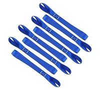 SDGBCXD fasten， Soft Loop Tie Down Straps For Securing Cargo ATV UTV Motorcycles Scooters Dirt Bikes Lawn Garden Equipment 6pcs 15.9inch/40.5cm(Black 2batteries)