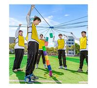 SDGBCXD game props， Field Day Games Kit | Cooperative Block Stacking Game For 5-20 People | Corporate Team Building/Leadership/Communication(Green,8pcs)