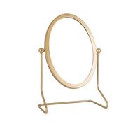 SDGBCXD mirror, Adjustable Angle Makeup Mirror Simple Premium Feeling Home Desktop Mirror Tabletop Cosmetic Mirror(Gold)