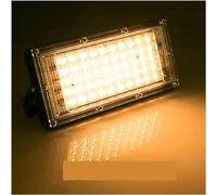 SDGBCXD Outdoor Solar Light， Led Floodlight Outdoor Flood Light Spotlight LED Street Lamp Projector Exterior IP65 for Garden, Backyard, Garage, Doorways(Flood Light X 1,WARM 100W)