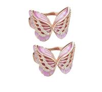 SDGBCXD ring, Double Butterfly Inspirational Ring,Shiny Crystal,To My Daughter(B,11#)