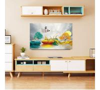 SDGBCXD TV cover, LCD TV Cover Television Screen Soft Fabric Dust Case Resistant Protection For Home Decoratio,Color:B(A,58 60IN(140X85CM))