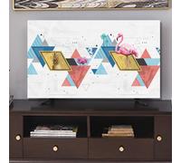 SDGBCXD TV cover, Modern Indoor TV Cover 19-65in Covers, Screen Protector Art Type For LCD LED Plasma Television Flat Screens Dustproof Cloth,Color:C(B,24in(59x35cm))