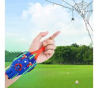 SDGBCXD web shooter, Luminous Design,USB Charging 9.8ft Real Rope Launcher,Spider Web Gadgets Toy Cool for Kids(Blue)