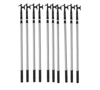 sdgERYEeg Boat Hook, 10 Pcs Heavy Duty 3 stage Telescopic Boats Push Stick