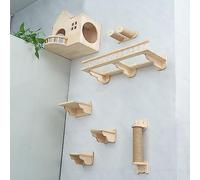 sdgERYEeg cat shelves， Wall Mount Cat Climbing Shelves, DIY Self-Matching Nest Space Capsule Jumping Platform Observation Deck Furniture(Style2)