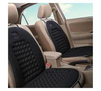 SDHECD Car Seat Covers Set Front Rear Car Seat Covers Universal Styling Protectors Pads 2Pc Flax Cushion Cover Auto Truck Vehicle Driver(Black)