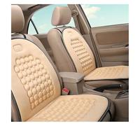 SDHECD Car Seat Covers Set Front Rear Car Seat Covers Universal Styling Protectors Pads 2Pc Flax Cushion Cover Auto Truck Vehicle Driver(Grey)