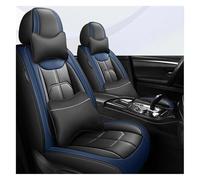 SDHECD Car Seat Covers Set Front Rear For All Models For Sentra For Maxima For Murano For Rogue Sport Car Seat Cover Covers Universal(Luxury Black Blue)