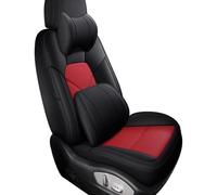 SDHECD Car Seat Covers Set Front Rear For Dodge For Avenger For Challenger For Ram 1500 For Nitro For Charger Car Custom Made Set Cowhide Leather Seat Cover Cushion(Carbon Fiber 4pcs,Deluxe)