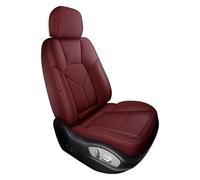 SDHECD Car Seat Covers Set Front Rear For Dodge For Journey For Caliber For Nitro For Charger Cowhide Car Seat Cover Accessories Set Cushion Protection(Wine Red,Standard)
