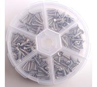 sdhengyee 3mm Electric Guitar Pickguard Backplates Tremolo Cover Mounting Screws for Fender Strat Tele Stratocaster telecaster Gibson Les Paul LP Guitar Bass, Chrome(Pack of 100)