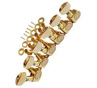 sdhengyee Pro 6 inline Guitar Tuners String Tuning Pegs Machines Heads Set for Fender Stratocaster Telecaster Electric Guitar Parts,Gold.