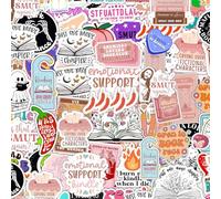Sdhgerh 120 PCS Kindle Book Stickers Vinyl Waterproof Reading Bookish Stickers Pink Aesthetic for Kindle Water Bottles Laptop Scrapbook Notebook