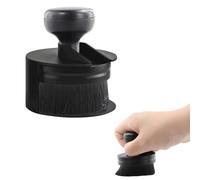 Sdhgerh Auto Tyre Dressing Applicator Tyre Cleaning Brush Car Tire Shine Applicator Brush with Storage Stand for Auto Detailing Interior Cleaning Black