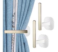 sdhiiolp 2Pcs Self Adhesive Curtain Tie Backs - ABS Stick on Curtain Hooks