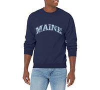 SDI Maine Black Bears 50/50 Blended 8-Ounce Vintage Arch Crewneck Sweatshirt, X-Large, Navy
