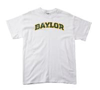 SDI NCAA Baylor Bears 100-Percent Pre-Shrunk Vintage Arch Short Sleeve Tee, Medium, White