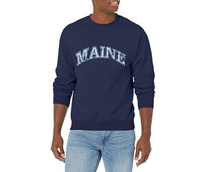 SDI NCAA Maine Black Bears 50/50 Blended 8-Ounce Vintage Arch Crewneck Sweatshirt, Large, Navy