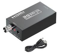 SDI to HDMI-Compatible Video Converter 3G-SDI HD-SDI High-Clear Multimedia Interface 8 Channel Stereo De-embedder with 1080p Resolution Ultra-Low Latency Metal Housing for Broadcast Television Confere