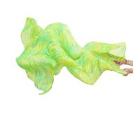 SDIUAKBV Belly Dance Fan Gradient Silk Veil Belly Dance Practice Competition Props Stage Show Costume Accessory Hand Dye Flowy Extra Long Orange 180cm For the performance(Color 10,L-180x90cm)