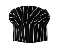 SDIUAKBV Chef Hat Unisex Top Cook Wear Chef Hat Waiter Hats Hotel Restaurant Cooking Bakery Kitchen Work Wear Cap(Black and White)